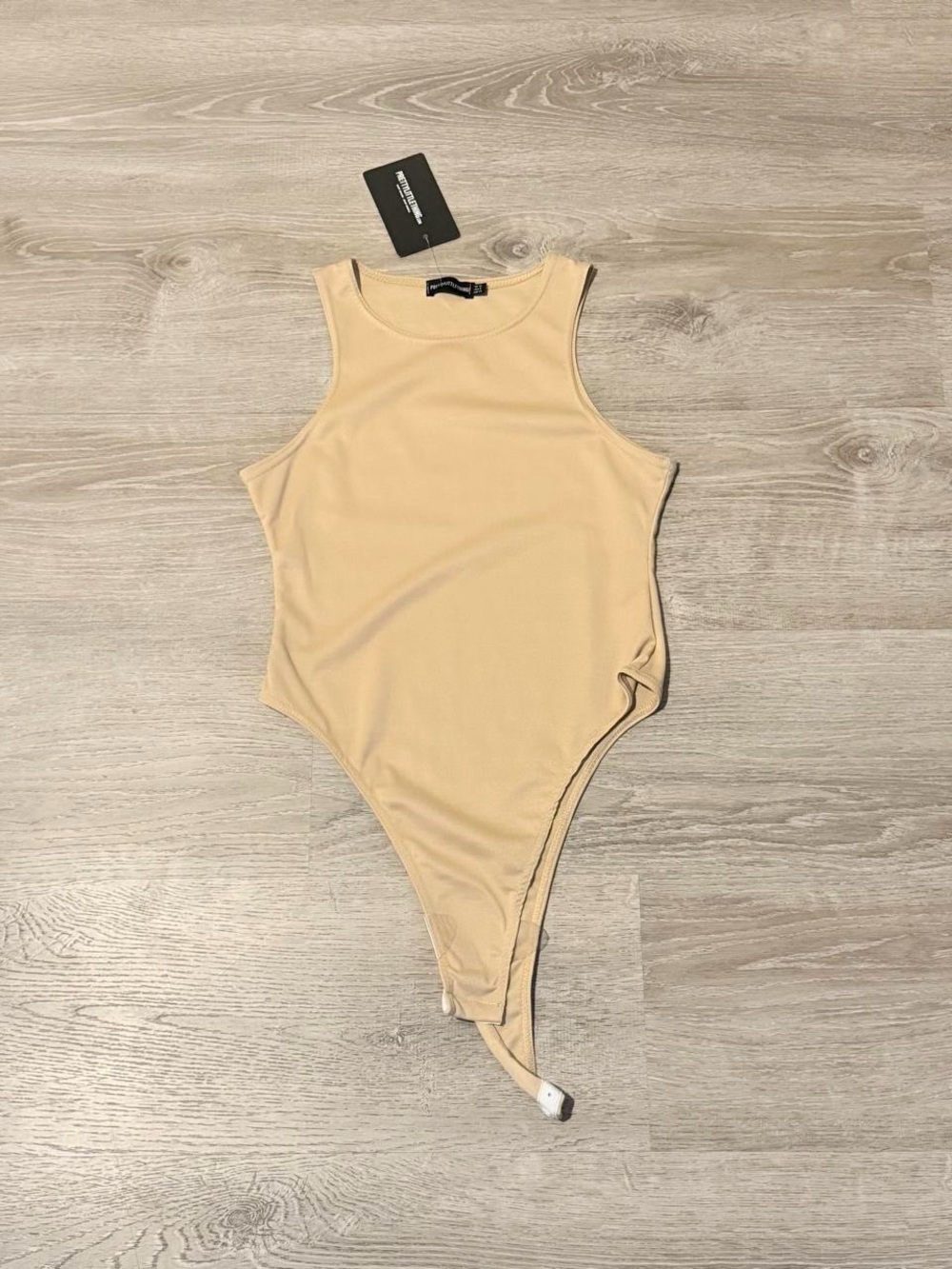 PrettyLittleThing Beige Tank-Style Baby Bodysuit